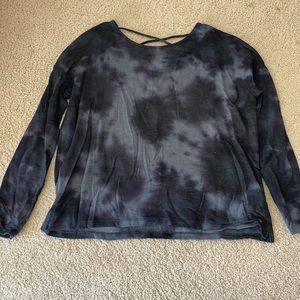 American Eagle Black Tie Dye Long Sleeve (small)
